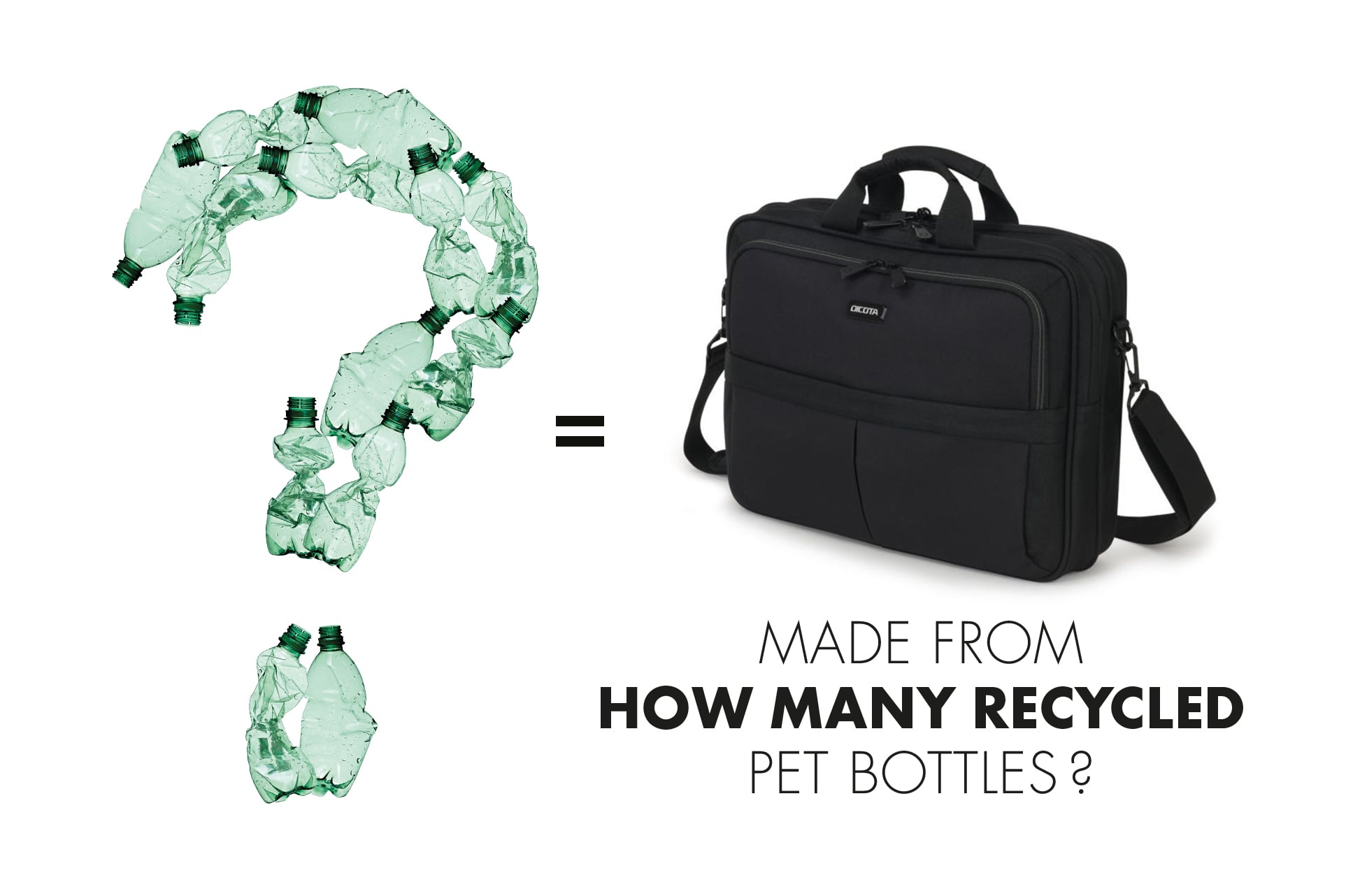 Wie viele PET Flaschen werden für eine Tasche recycelt?